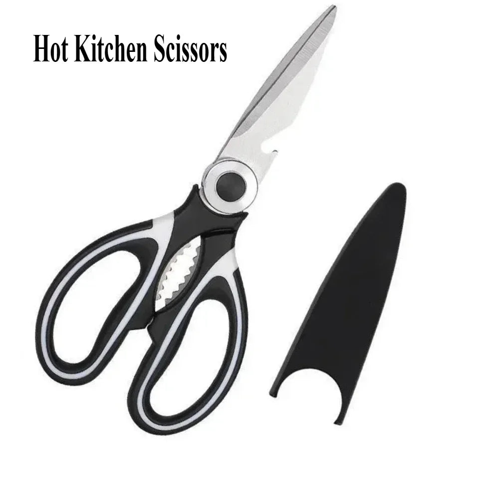 Heavy Duty Kitchen Scissors Multipurpose Dishwasher Safe Meat Poultry and General Purpose Scissors Stainless Steel Utility Tools