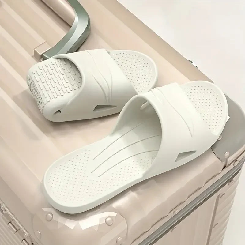 2024 New Foldable EVA House Slippers Portable Hotel Travel Slipper Bathroom Non-Slip Slides Home Indoor Flat Shoes for Men Womem