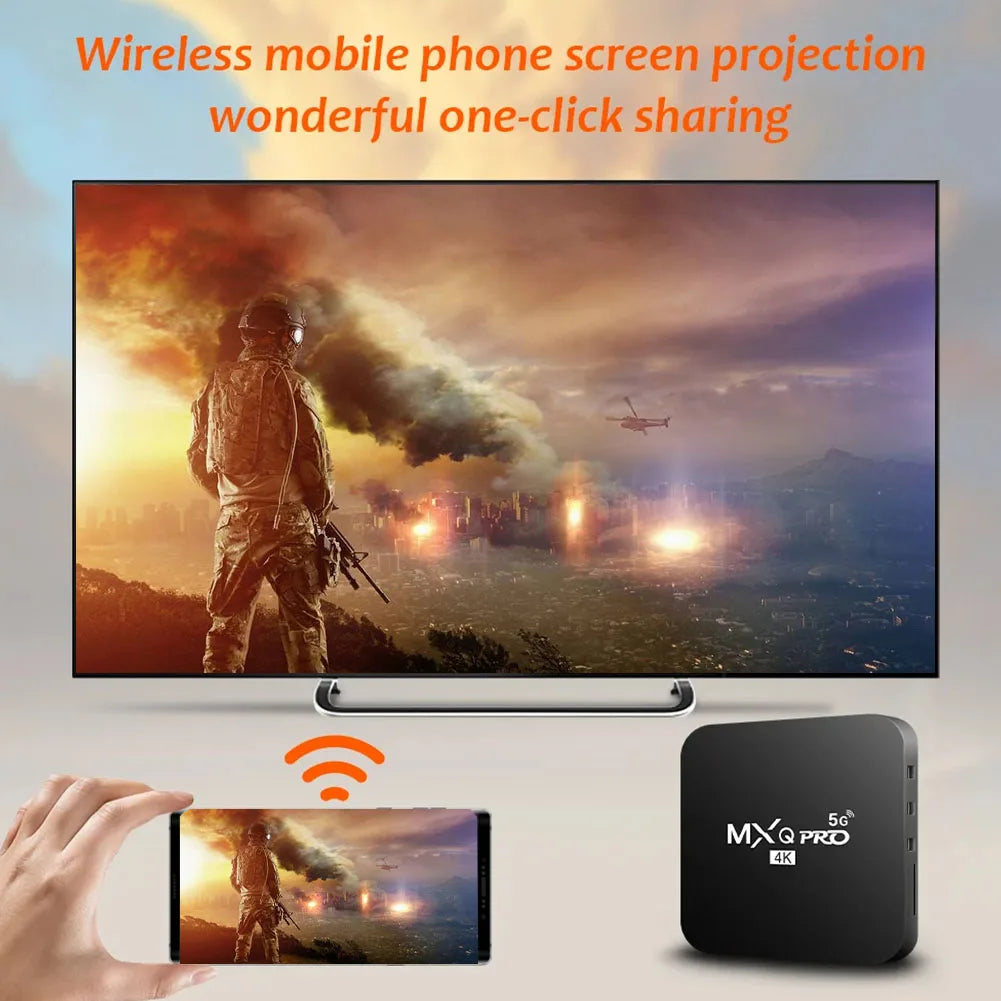 Android 12 Smart TV Box RK3228A Quad Core 2.4G&5G Dual WiF Home Video Player 4K HD Video Media Player RAM 1GB ROM 8GB