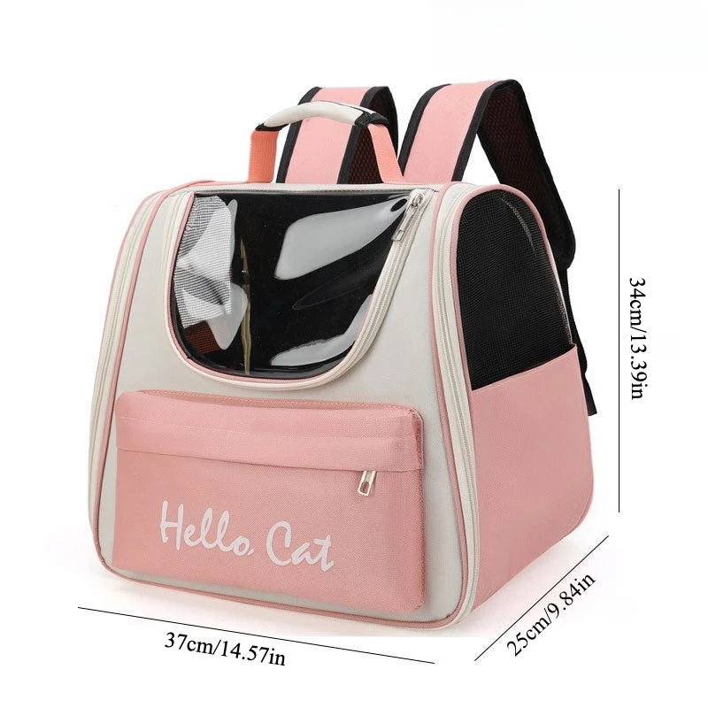 Cat Carrier Bags Windproof Outdoor Travel Backpack for Cat Small Dogs Transport Carrying Bag Cat Backpack Carriers With Cushion
