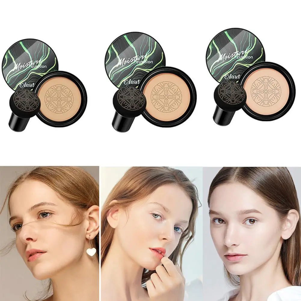 Moist Air Cushion CC Mushroom Head Powder Puff Quick Foundation Cream Makeup Base Makeup Waterproof Cosm Makeup Brightening T2I1