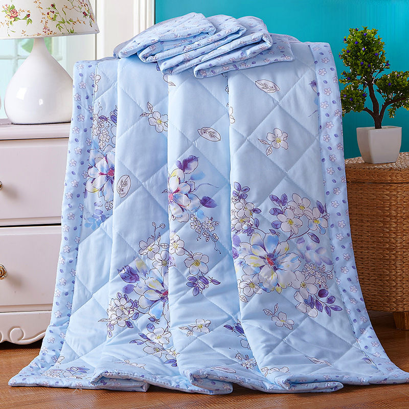 Bedroom Summer Bedspread Duvets Quilt Comforter Filling Bedclothes Super Soft Print Double Sided Design Modern Lightweight Queen