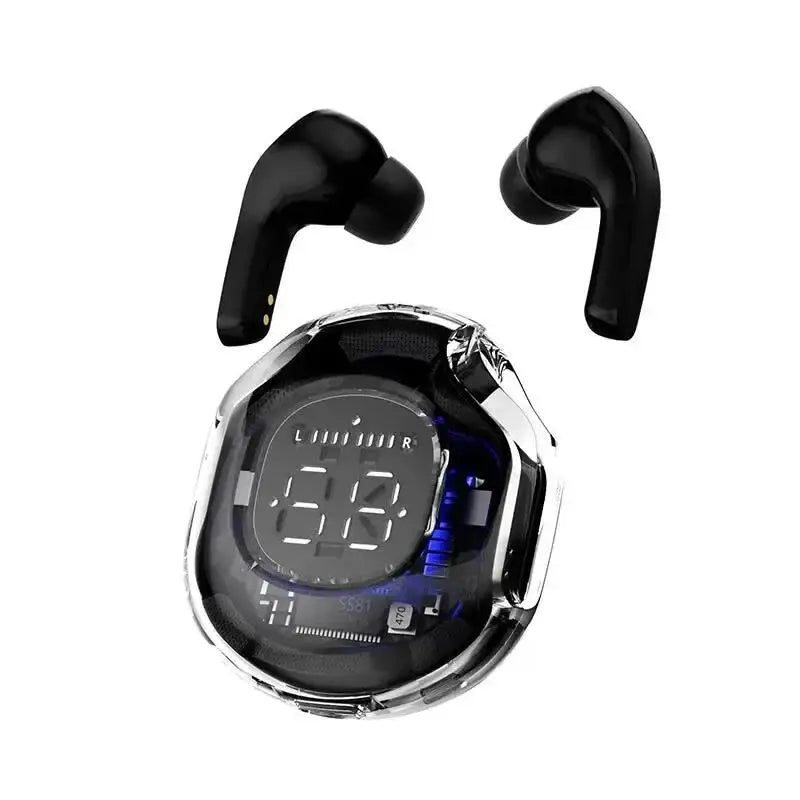 Original T2 TWS Wireless Headphones Bluetooth 5.3 Headset ENC LED Power Digital Display Stereo Sound Earphones for Sport Earbuds