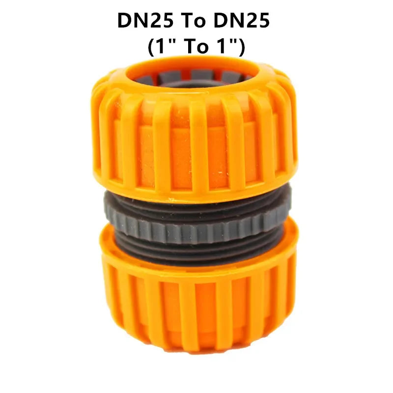 Garden Hose Connector 1/2" 3/4" 1" Inch Pipe Coupler Stop Water Connector 12mm 19mm 25mm Hose bore Repair Joint Irrigation