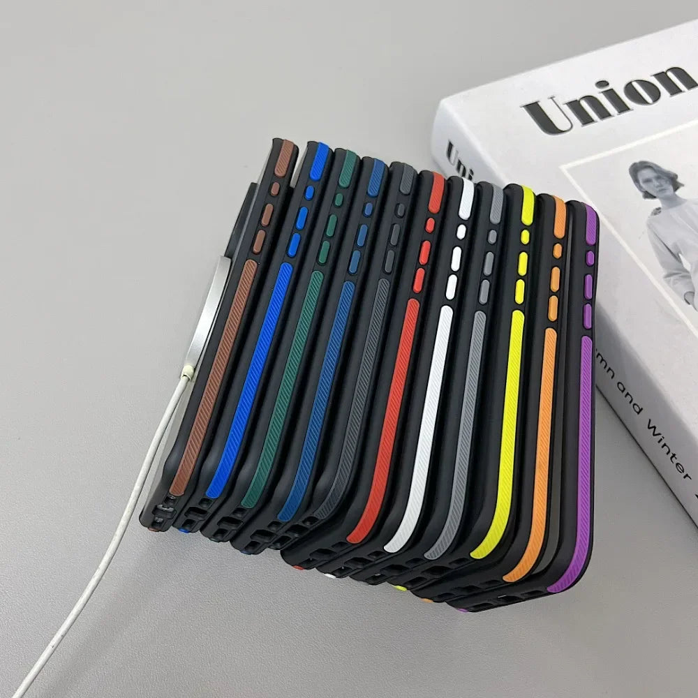 Luxury Magnetic Color Matte Translucent Armor Shockproof Case For iPhone 15 16 ProMax Magsafe Wireless Charge Cover