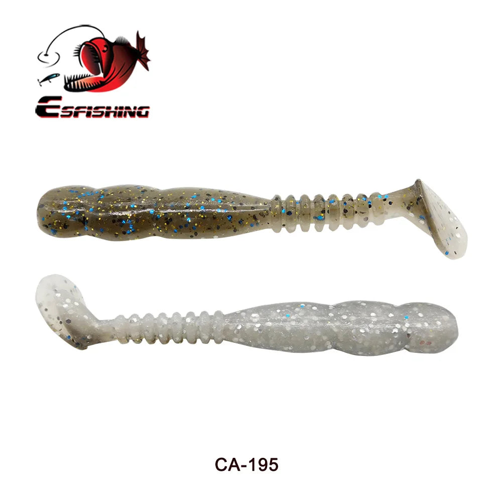 KESFISHING Fishing Lures Rock Shiner 50 95 115mm Pesca Artificial Soft Silicone Bass Baits Quality Smell and Salts T Tail Shad