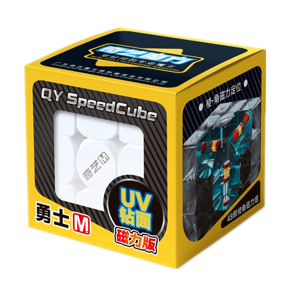 QiYi QiHang Warrior M 3x3 Magic Cubes White Black Speed Puzzle Professional Cubo Magico Toys Birthday Christmas Gifts For Kids
