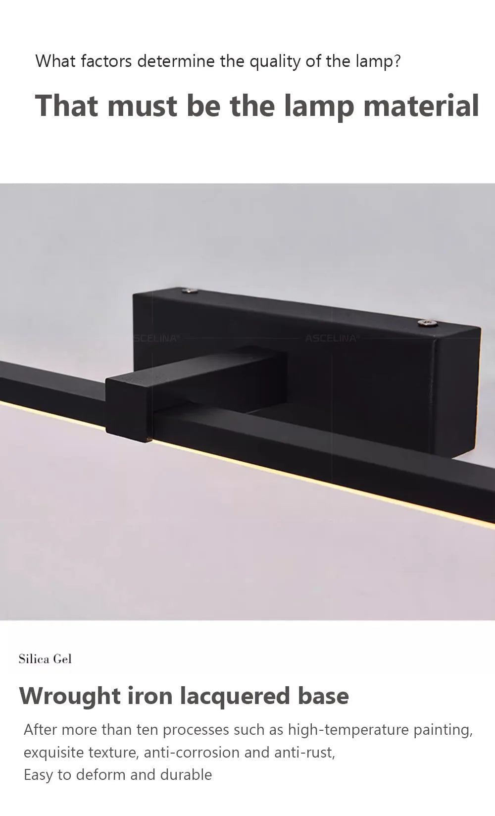 LED Wall Lamp 40/80/100cm Modern Mirror Decor Lighting Long Strip Light For Bathroom Washroom Kitchen Indoor Luminaire Lustre