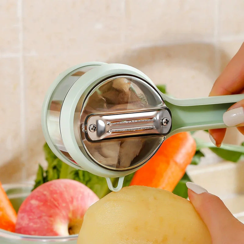 1/2PCS Multifunctional Vegetable Fruit Peeler Storage Type Durable Paring Knives Dishwasher Safe Easy Cleaning Kitchen Gadgets