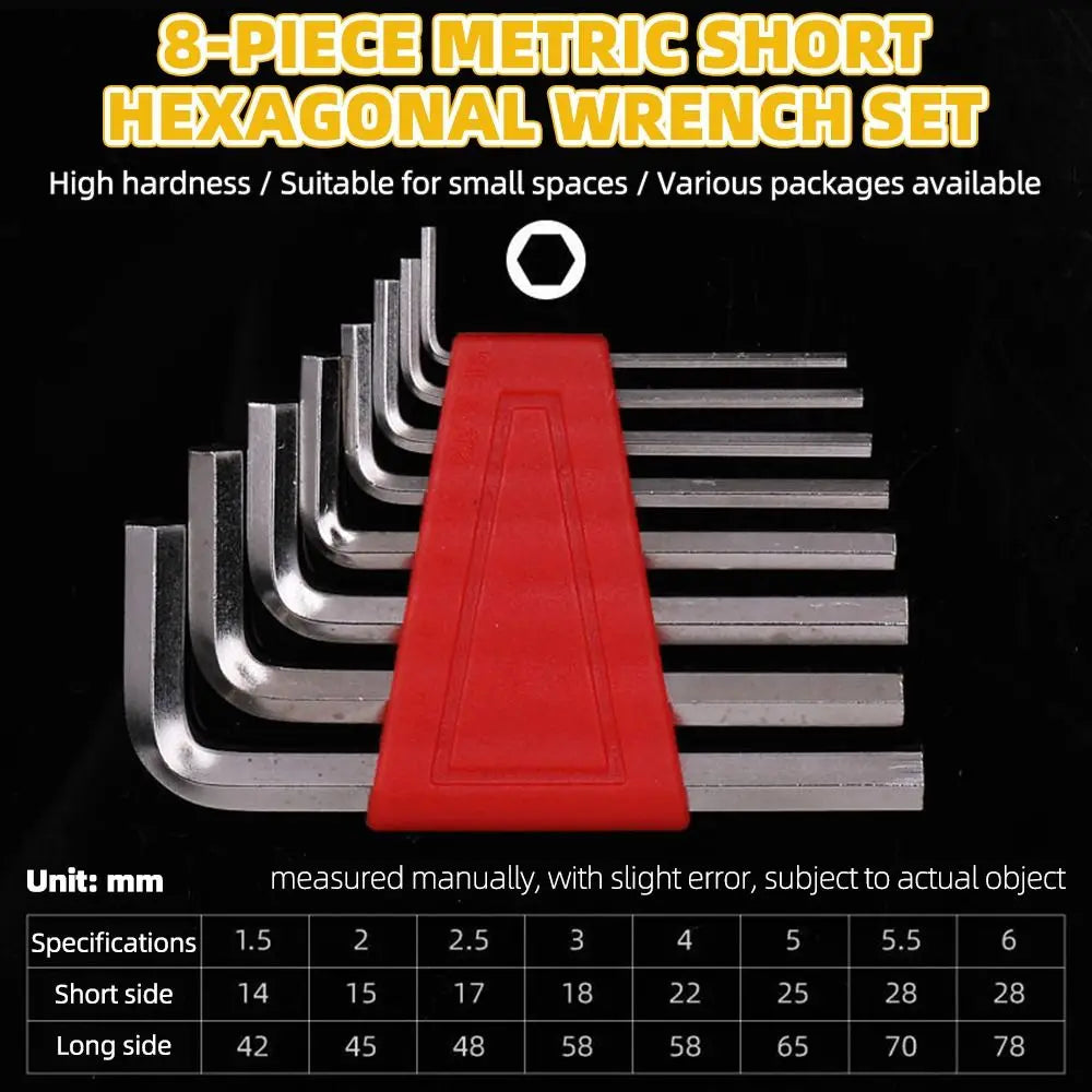 5/8/11 PCS Mini Portable Allen Wrench Metric Wrench Inch Wrench Easy To Carry L Wrench Size Allen Key Short Arm Tool Set
