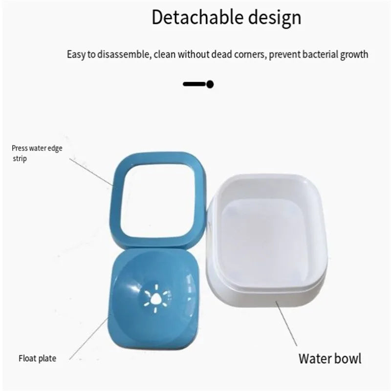 1000ml Anti-splash Water Bowl For Dogs 1L Large Capacity Drinker Drinking Bowls Dog Waterer For Puppy Cat Pet Accessories