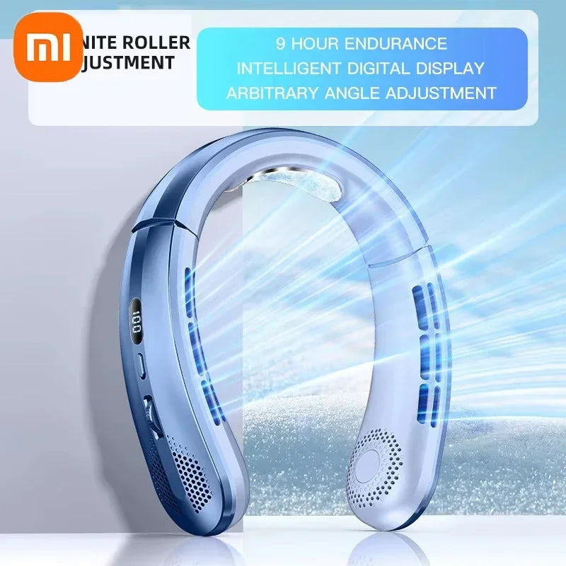 Xiaomi Portable Neck Fan Upgraded Version Neck Support 5-speed Adjustment Outdoor Wearable Hands-free Rechargeable Fan