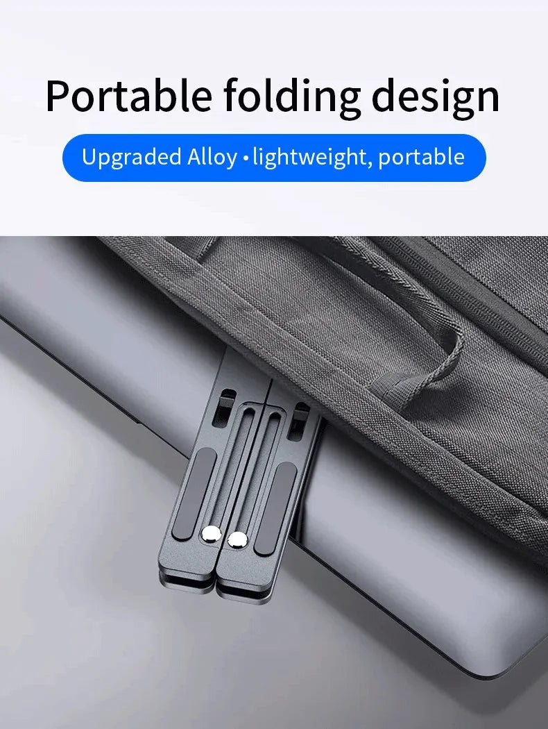 Foldable Laptop Stand Adjustable Portable Notebook Bracket Support Base Aluminum Alloy Holder For Macbook Laptop PC Accessories