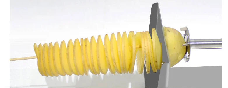 Potato cutter Tornado semi-automatic stretching spiral thick stainless steel, manual slicer French fry machine vegetable cutter