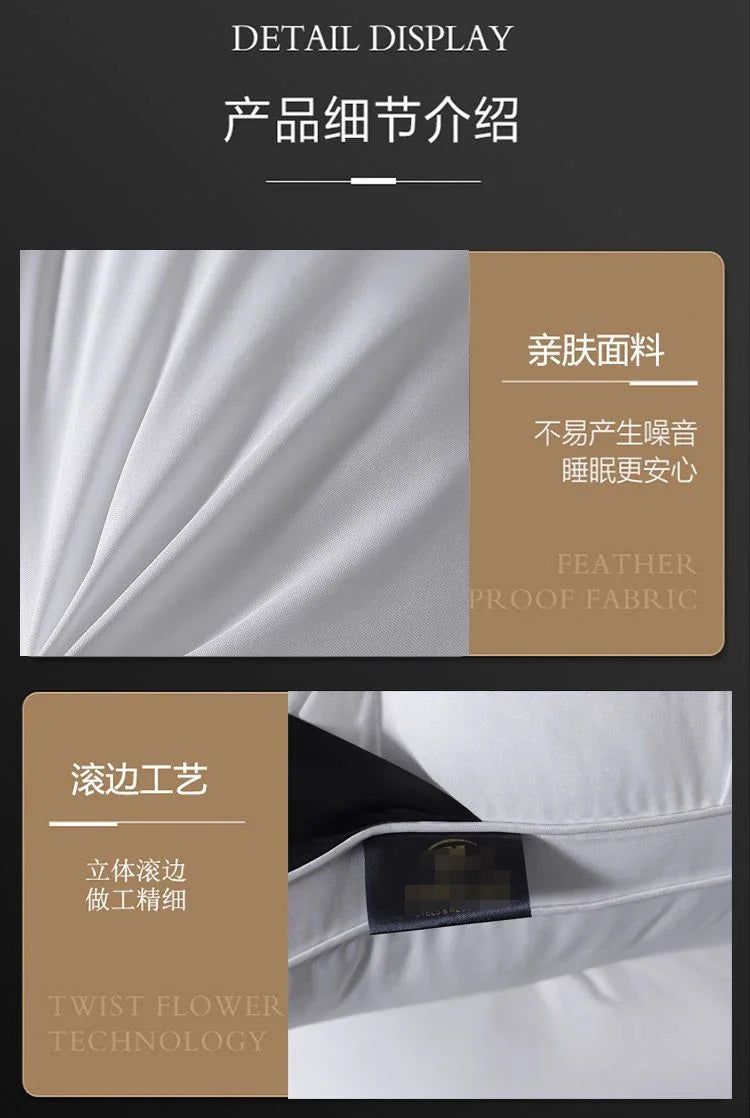 bilateral twisted flower pillow super soft sleep cervical spine protection household single pillow core pair does not collapse