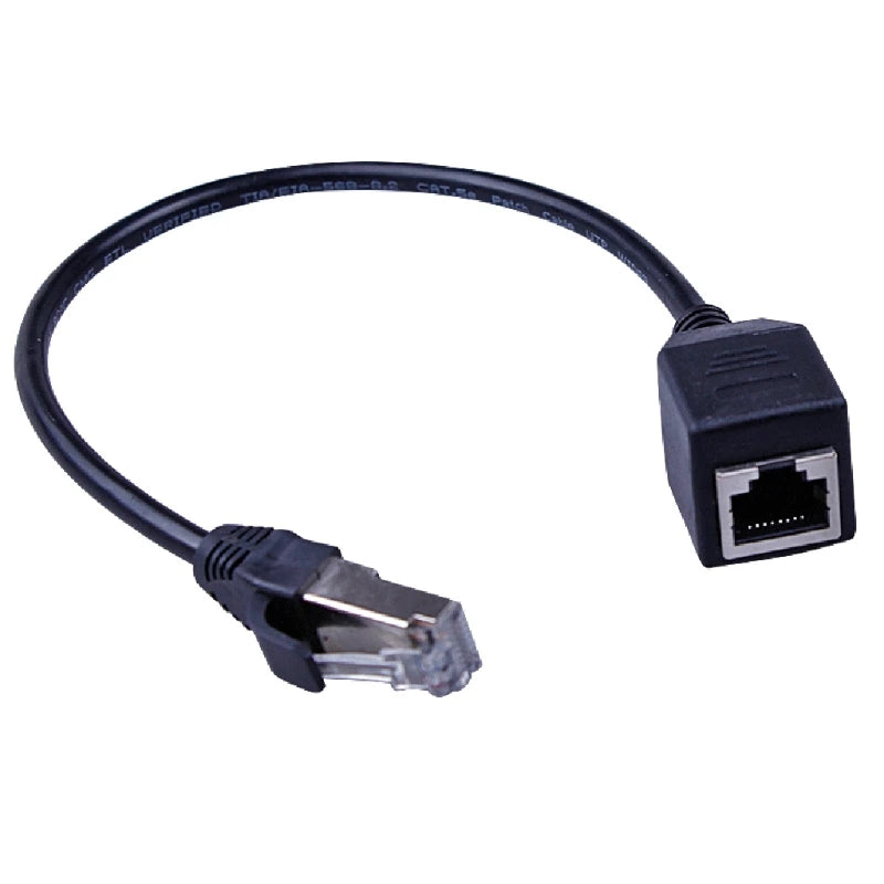 2025 New Ethernet Extension Cable Cat6 LAN Cable Extender RJ45 Network Patch Cord Male to Female Connector