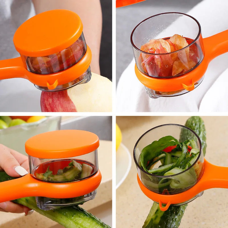 1/2PCS Multifunctional Vegetable Fruit Peeler Storage Type Durable Paring Knives Dishwasher Safe Easy Cleaning Kitchen Gadgets