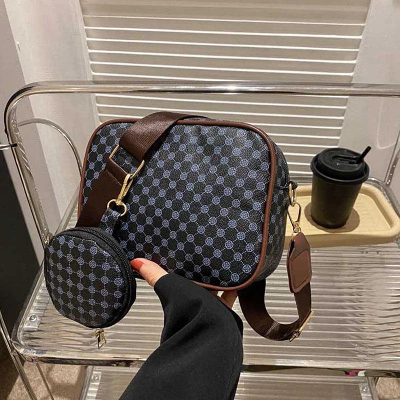 Vintage Fashion Handle Handbag Women Solid Soft PU Leather Women Shoulder Bag New Casual Designer Women Crossbody Tote Bag