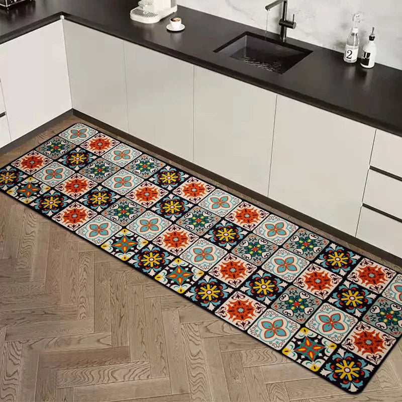Non-slip Kitchen Carpets for Living Room Long Area Rug Kitchen Floor M0at Carpets Entrance Door Mat Home Decor Alfombra Tapis