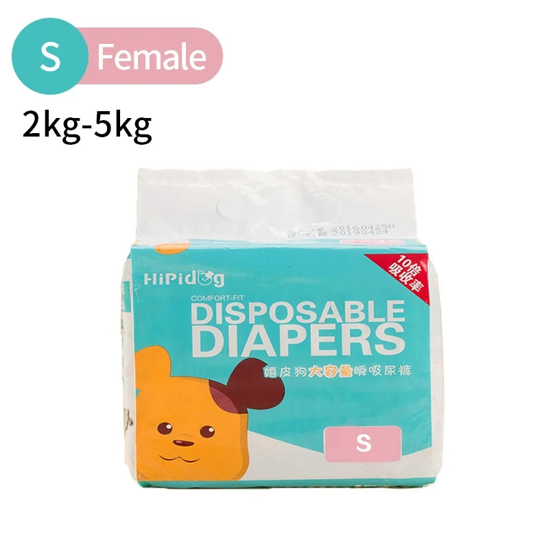 Disposable Dog Diaper Hygroscopic wet oneself Breathable Puppy Short Pet Physiological Pants Super Absorption For Puppy Dogs