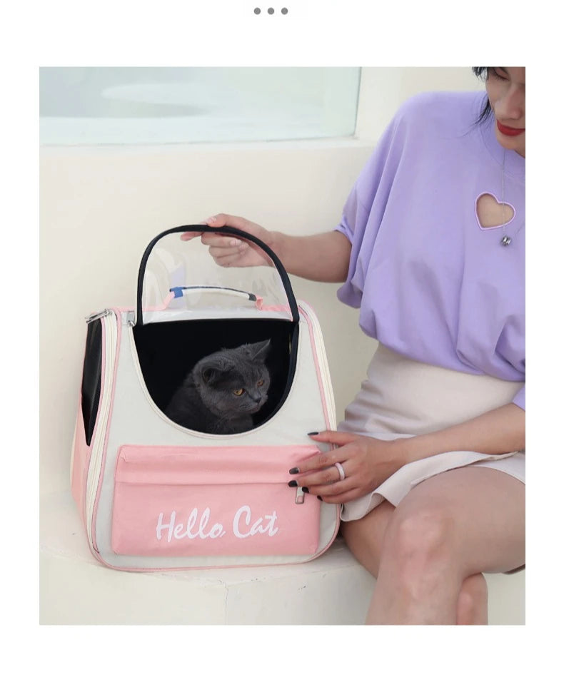 Cat Carrier Bags Windproof Outdoor Travel Backpack for Cat Small Dogs Transport Carrying Bag Cat Backpack Carriers With Cushion