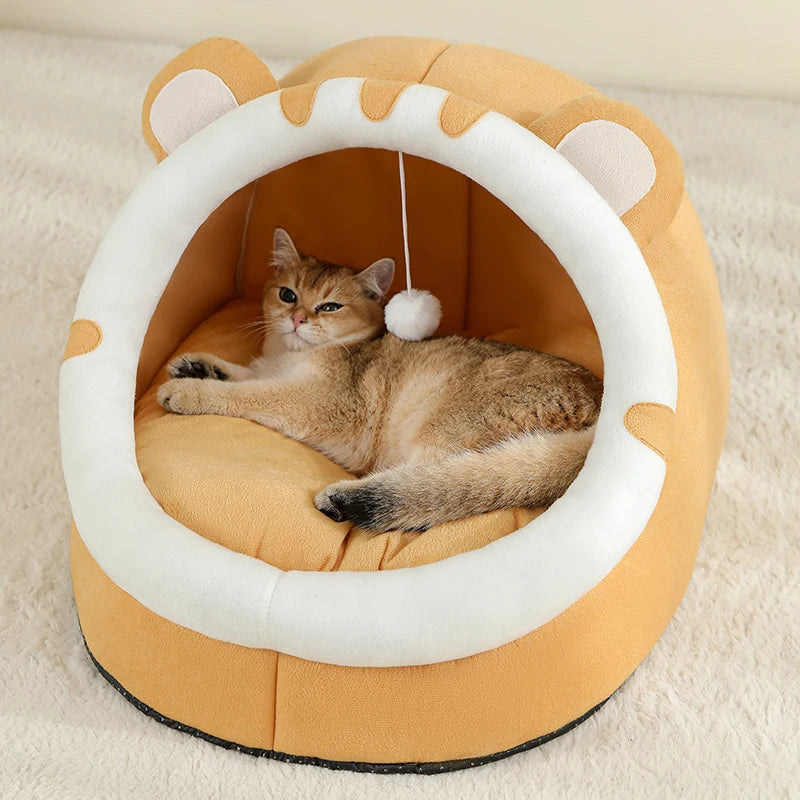 Super cuccia per gatti, cuccia calda per animali domestici, cuccia per gattini, cuccia per gatti, cuccia calda per cani, tenda, tappetino per cani di piccola taglia, forniture per cuccia per gatti