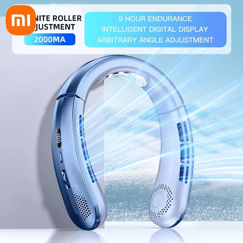 Xiaomi Portable Neck Fan Upgraded Version Neck Support 5-speed Adjustment Outdoor Wearable Hands-free Rechargeable Fan