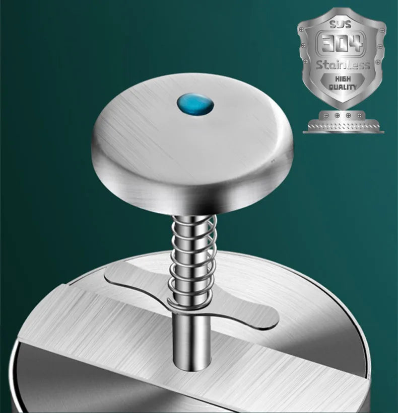 Hamburger Patty Maker Press 304 Stainless Steel Non-Stick Round Manual Rice Ball Mold Thickness Adjusted Kitchen Beef BBQ Tools