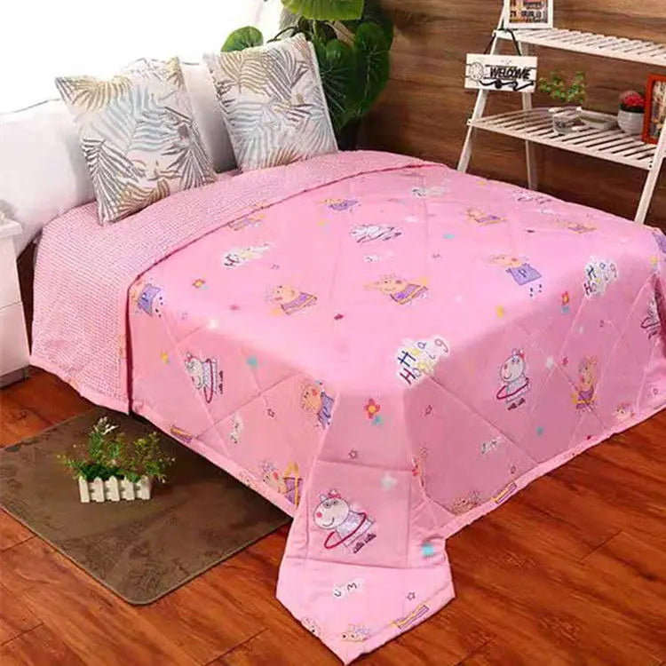 Bedroom Summer Bedspread Duvets Quilt Comforter Filling Bedclothes Super Soft Print Double Sided Design Modern Lightweight Queen