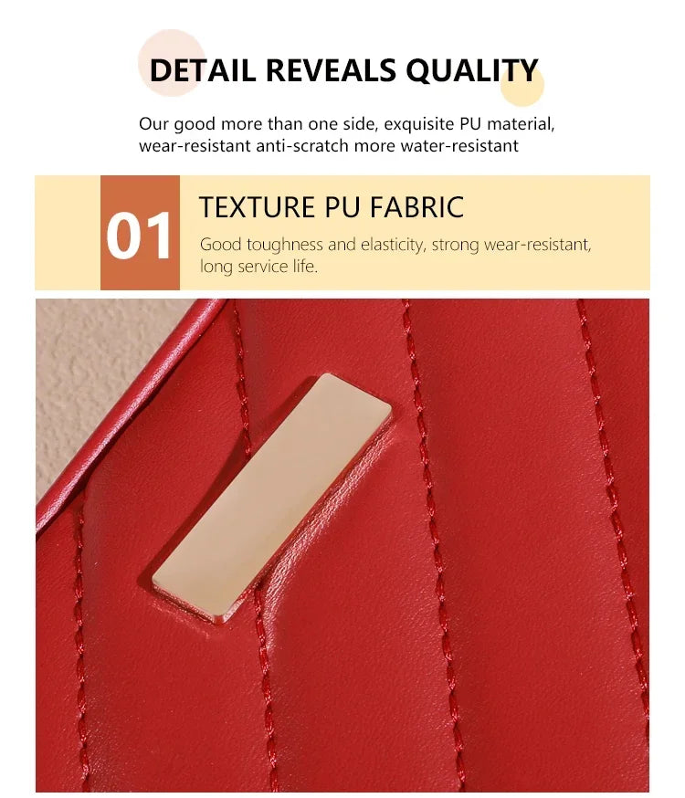 Trendy Solid Color Square Shoulder Bag, Quilted Detail Zipper Crossbody Bag For Women, Classic All-Match Wallet