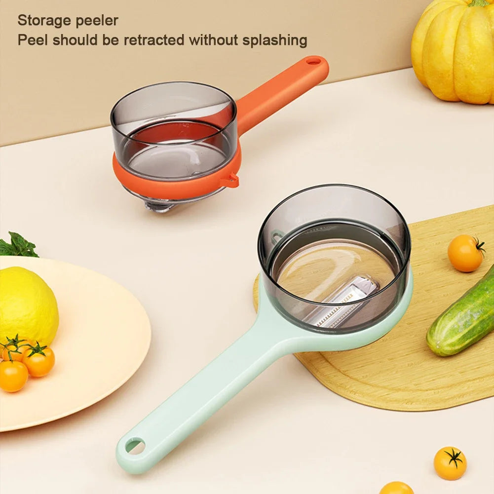 1/2PCS Multifunctional Vegetable Fruit Peeler Storage Type Durable Paring Knives Dishwasher Safe Easy Cleaning Kitchen Gadgets