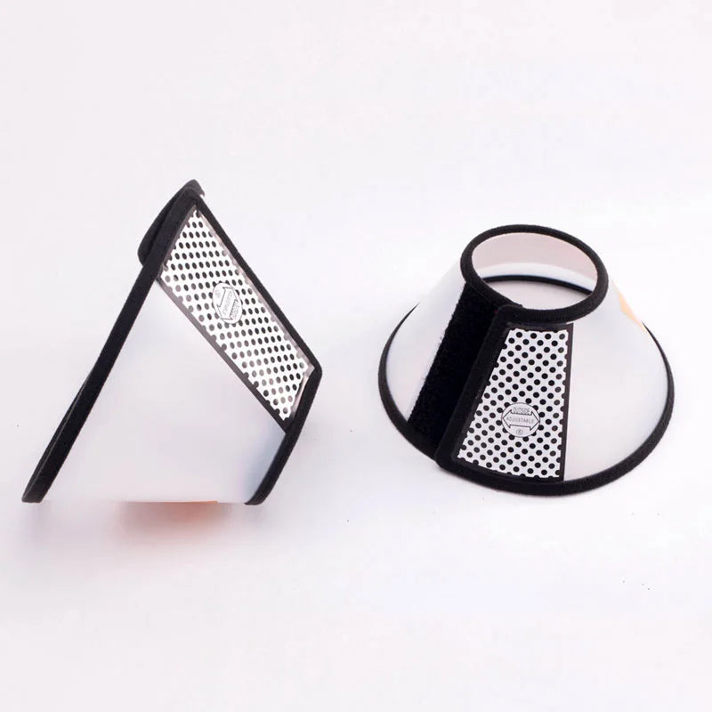 OUWO Pet Protective Collar Dog Cat Neck Cone Collar Anti Bite Lick Cat Dog Health Medical Circle Surgery Wound Healing