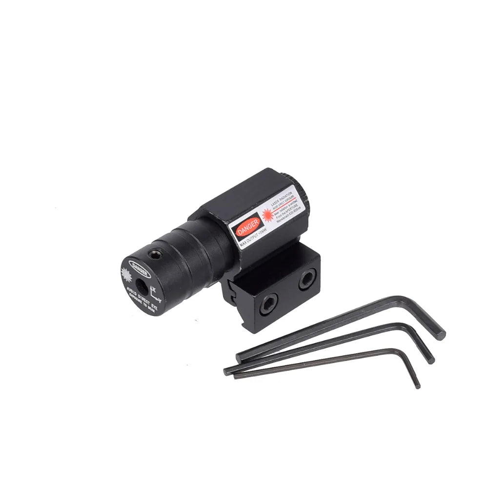 Mini Tactical Red Dot Laser Sight for Rifle Pistol Shooting Hunting Gun Adjustable 11mm 20mm Hunting Sight Toy with Battery