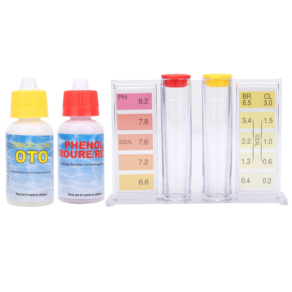 PH Chlorine Water Quality Test Kit Swimming Pool Tester Water Testing Box