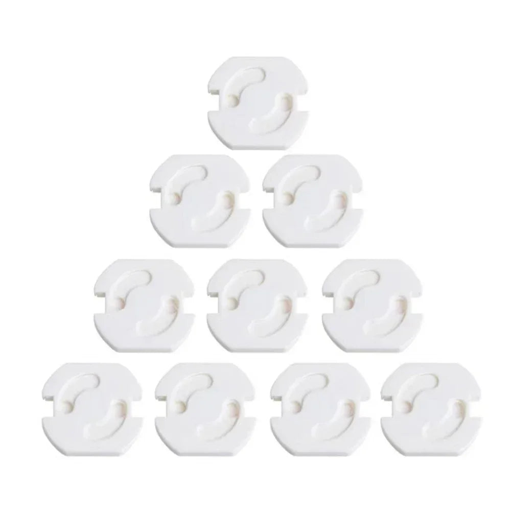 1/10pcs Baby Safety Child Electric Socket Outlet Plug Protection Security Two Phase Safe Lock Cover Kids Sockets Cover Plugs