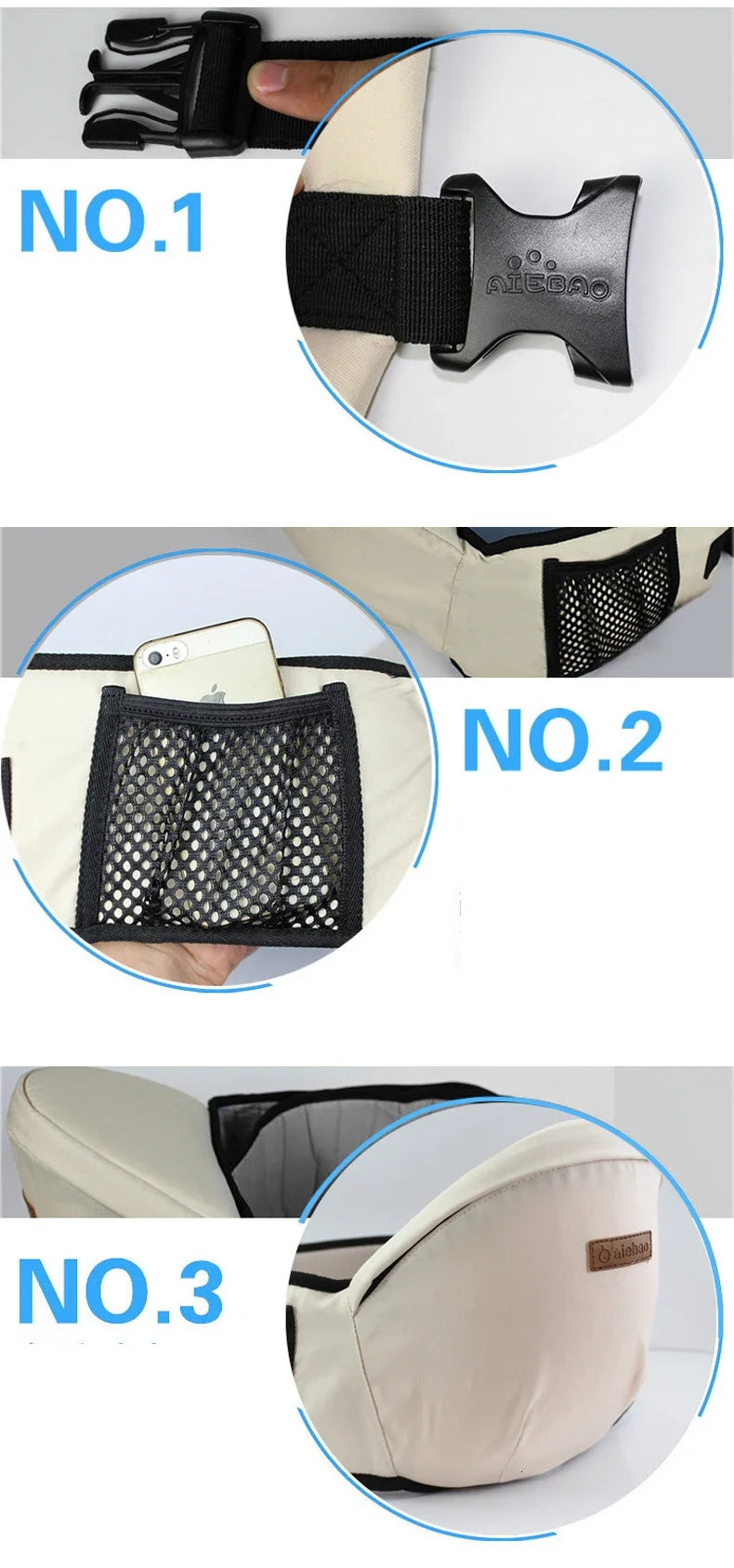 High Quality Baby Carrier Waist Stool Walkers Baby Sling Hold Waist Belt Backpack Hipseat Kids Infant Hip Seat with CPC/CE