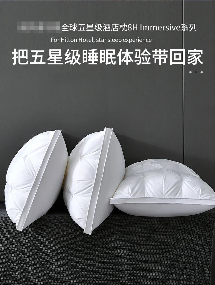 bilateral twisted flower pillow super soft sleep cervical spine protection household single pillow core pair does not collapse