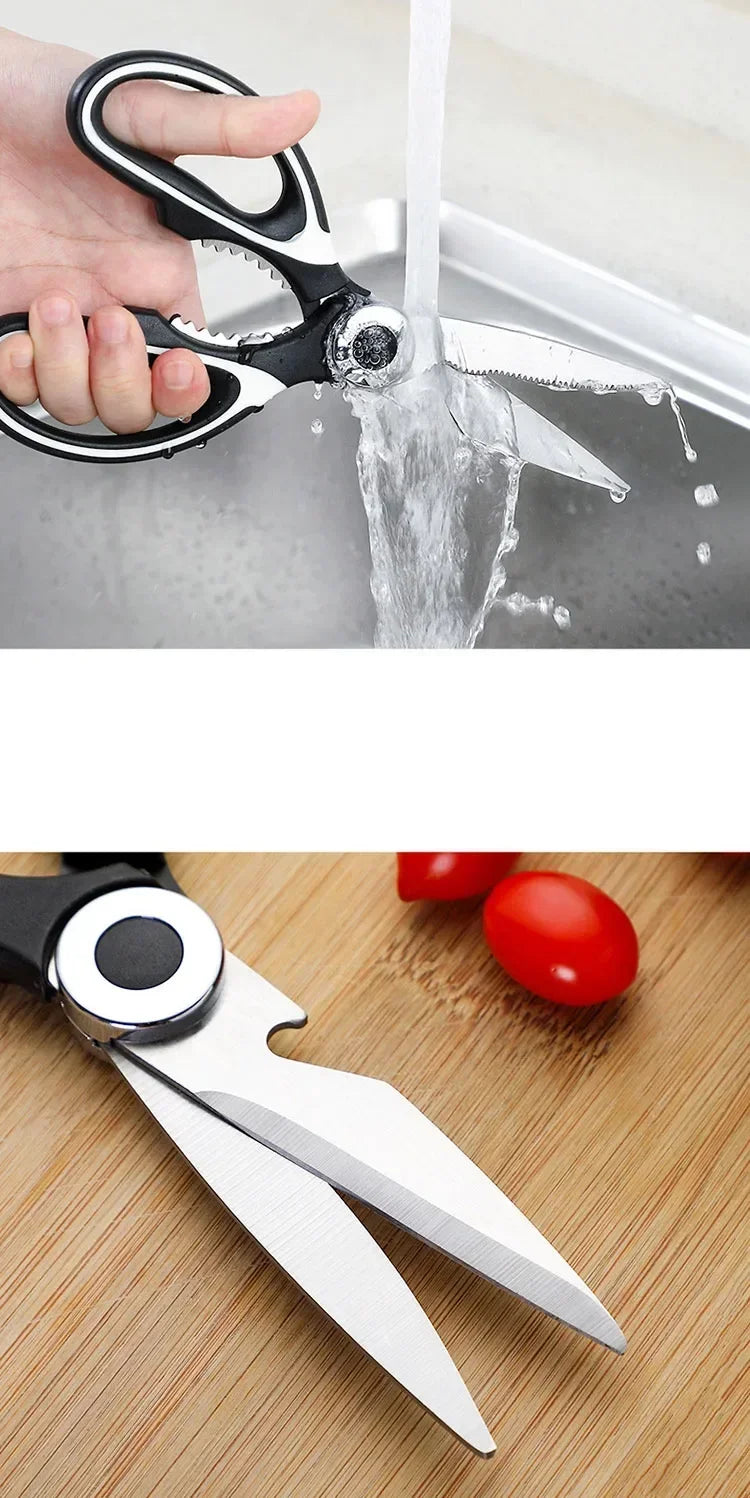 Heavy Duty Kitchen Scissors Multipurpose Dishwasher Safe Meat Poultry and General Purpose Scissors Stainless Steel Utility Tools
