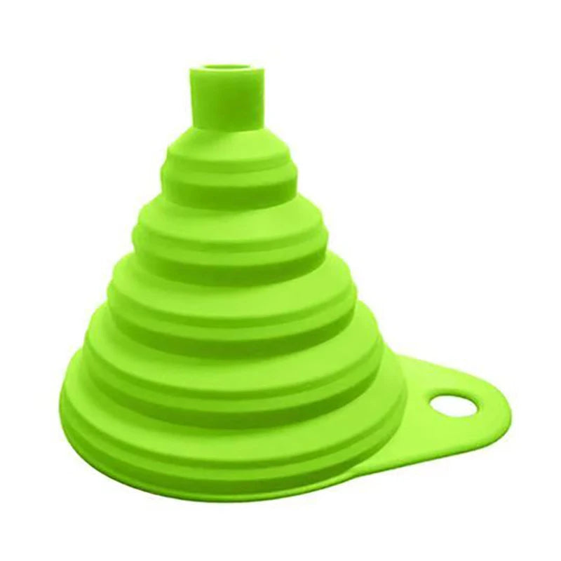 Kitchen Funnel Set Gadget Accessories Foldable Silicone Foldable Funnel for Filling Water Bottles With Liquid Transfer