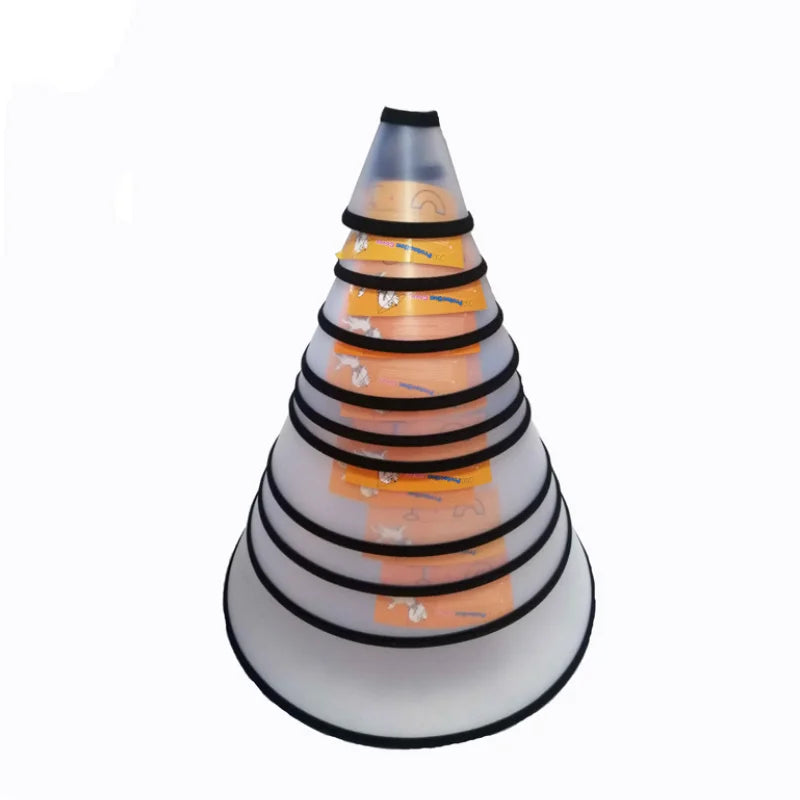 OUWO Pet Protective Collar Dog Cat Neck Cone Collar Anti Bite Lick Cat Dog Health Medical Circle Surgery Wound Healing