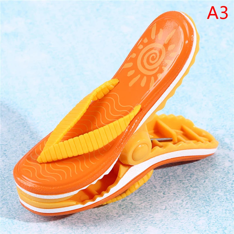 1PC Plastic Beach Towel Clips For Sunbeds Sun Lounger Animal Decorative Clothes Pegs Pins Large Size Drying Racks Retaining Clip