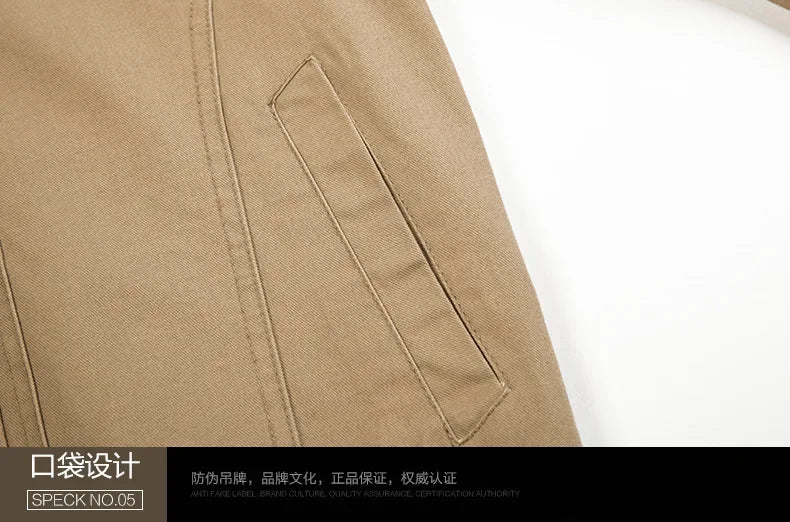 Men's Jackets and Overcoats Military Bomber Jackets Men's Casual Cotton Men's Slim-fit Aviator Jackets Sizes M -6 XL
