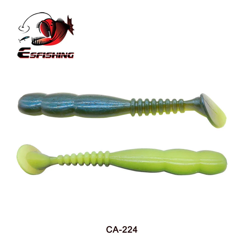 KESFISHING Fishing Lures Rock Shiner 50 95 115mm Pesca Artificial Soft Silicone Bass Baits Quality Smell and Salts T Tail Shad