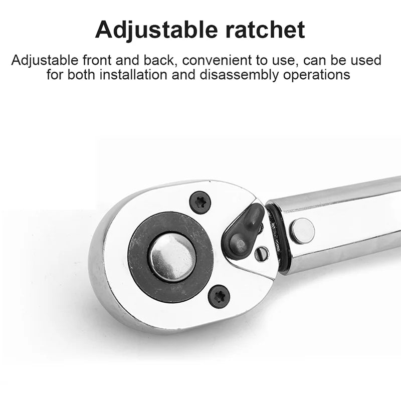 5-25Nm Quick-release Torque Wrench Set Car Repair Tool 1/4'' Ratchet Wrench Kit 11pcs Torque Spanner Screwdriver Bits Hand Tool