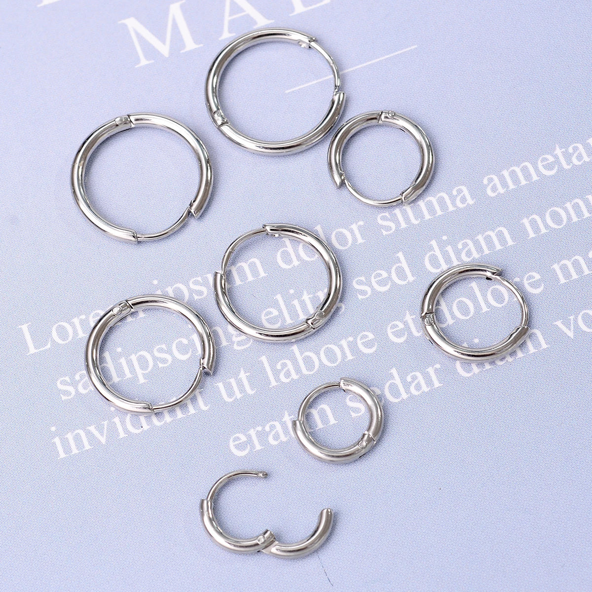 Minimalist Stainless Steel Huggie Hoop Earrings For Women Men Gold Color Tiny Round Circle Earring Punk Rock Statement Jewelry