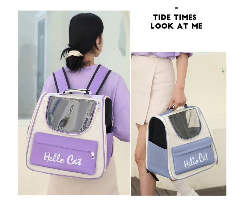 Cat Carrier Bags Windproof Outdoor Travel Backpack for Cat Small Dogs Transport Carrying Bag Cat Backpack Carriers With Cushion