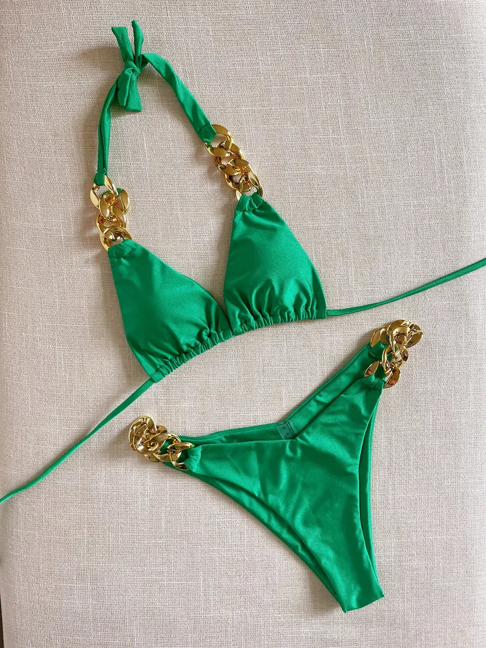 RUOTONGSEPT New Sexy Bikini 2023 Triangle Bathing Suit for Women Brazilian Bikini Set 2-piece Halter Swimwear Push Up Swimsuit
