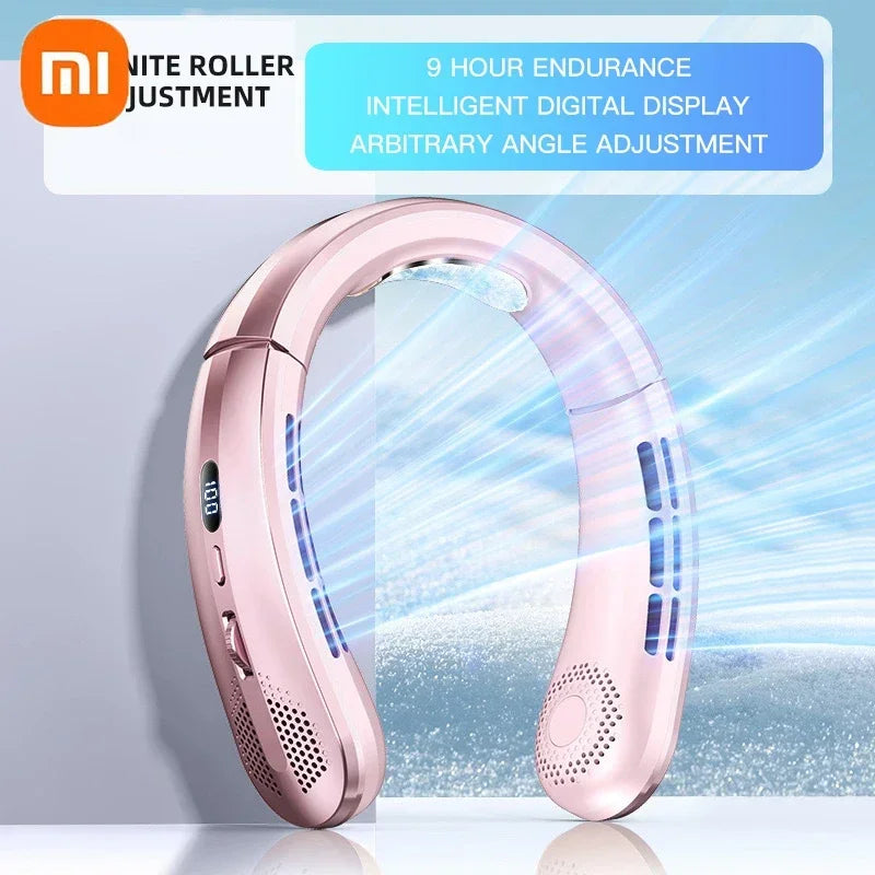Xiaomi Portable Neck Fan Upgraded Version Neck Support 5-speed Adjustment Outdoor Wearable Hands-free Rechargeable Fan