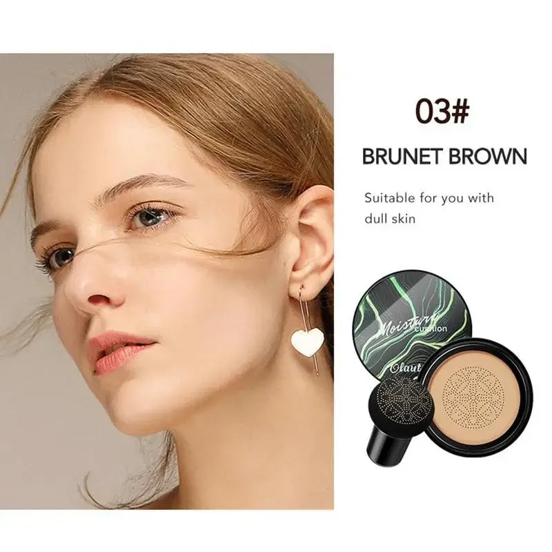 Moist Air Cushion CC Mushroom Head Powder Puff Quick Foundation Cream Makeup Base Makeup Waterproof Cosm Makeup Brightening T2I1