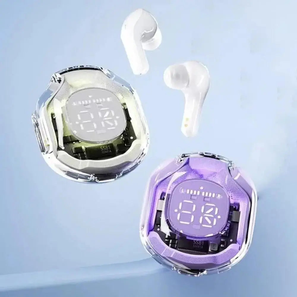 Original T2 TWS Wireless Headphones Bluetooth 5.3 Headset ENC LED Power Digital Display Stereo Sound Earphones for Sport Earbuds